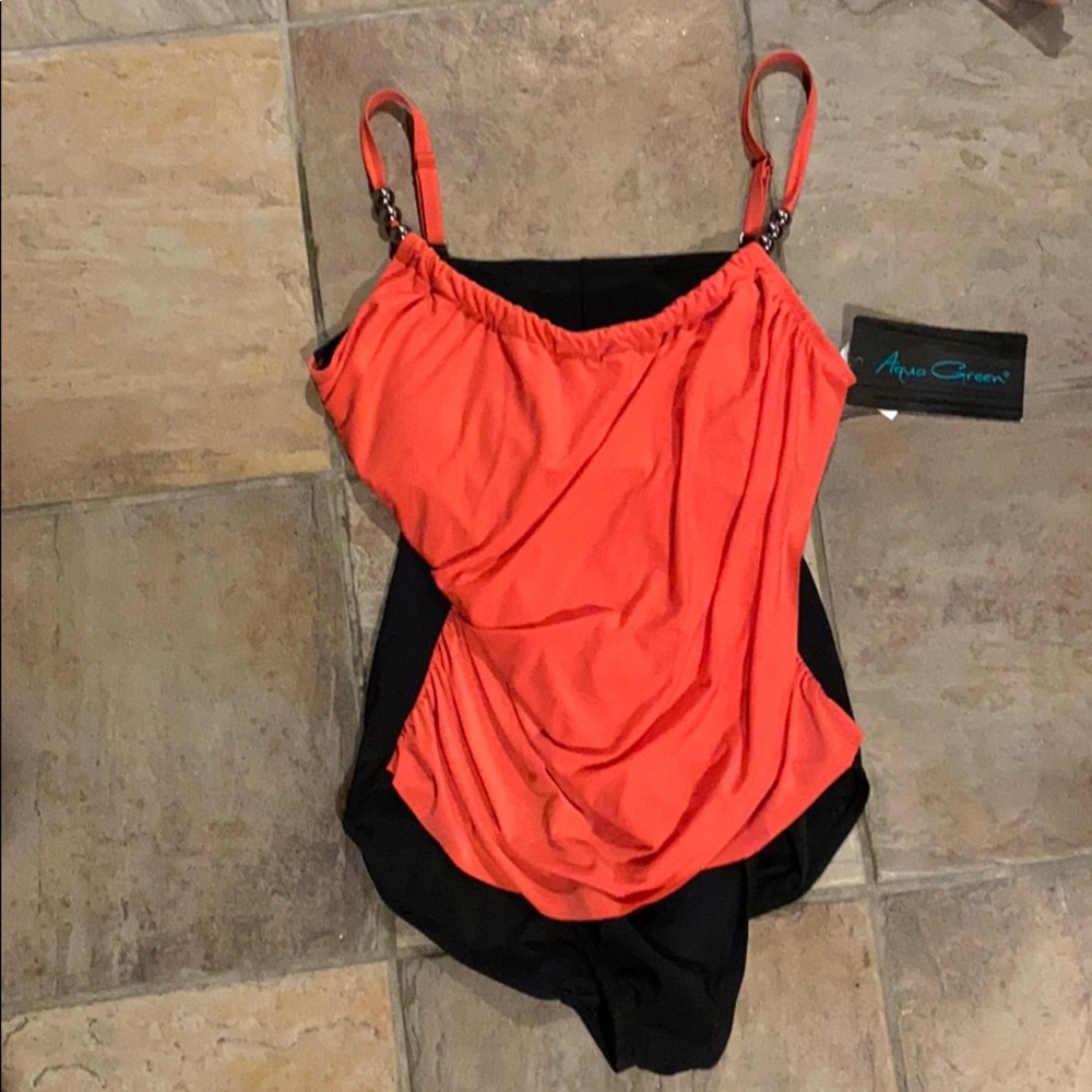 Aqua Green One Pierce Swimsuit